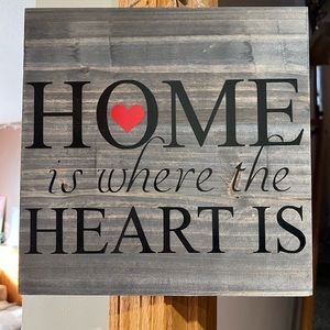 Home Is Where the Heart Is - sign